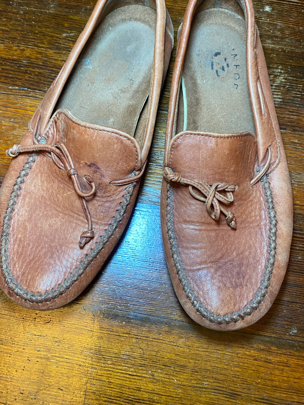 True Vintage 1990s Dexter USA Tan Super Soft Leather Moccasin Loafers